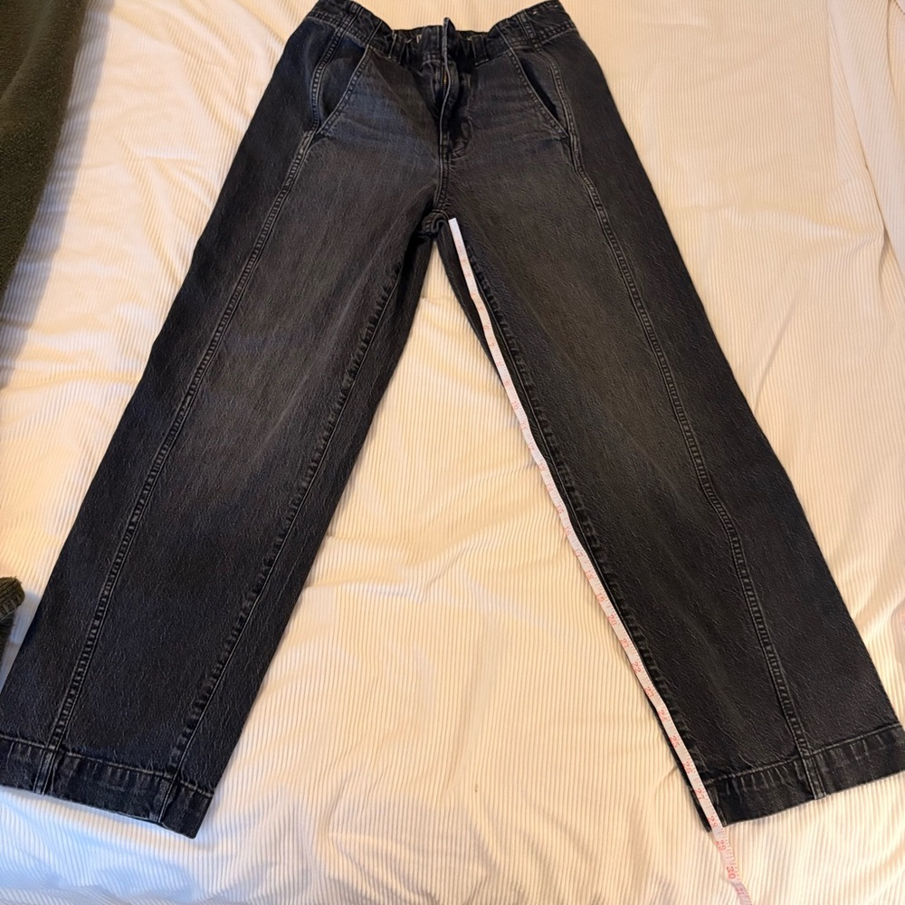 Madewell Petite Tapered Denim Trousers - Picture 2 of 8